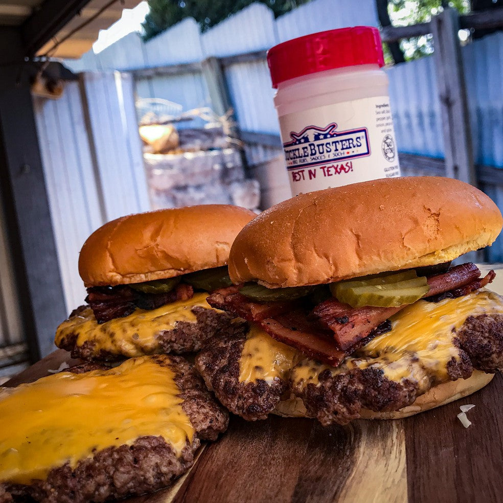 Bacon, Double-Cheese Smash Burgers