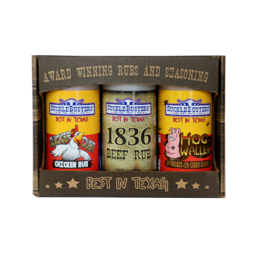 BBQ Rubs Gift Box – 3 Large Jars