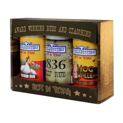 BBQ Rubs Gift Box – 3 Large Jars