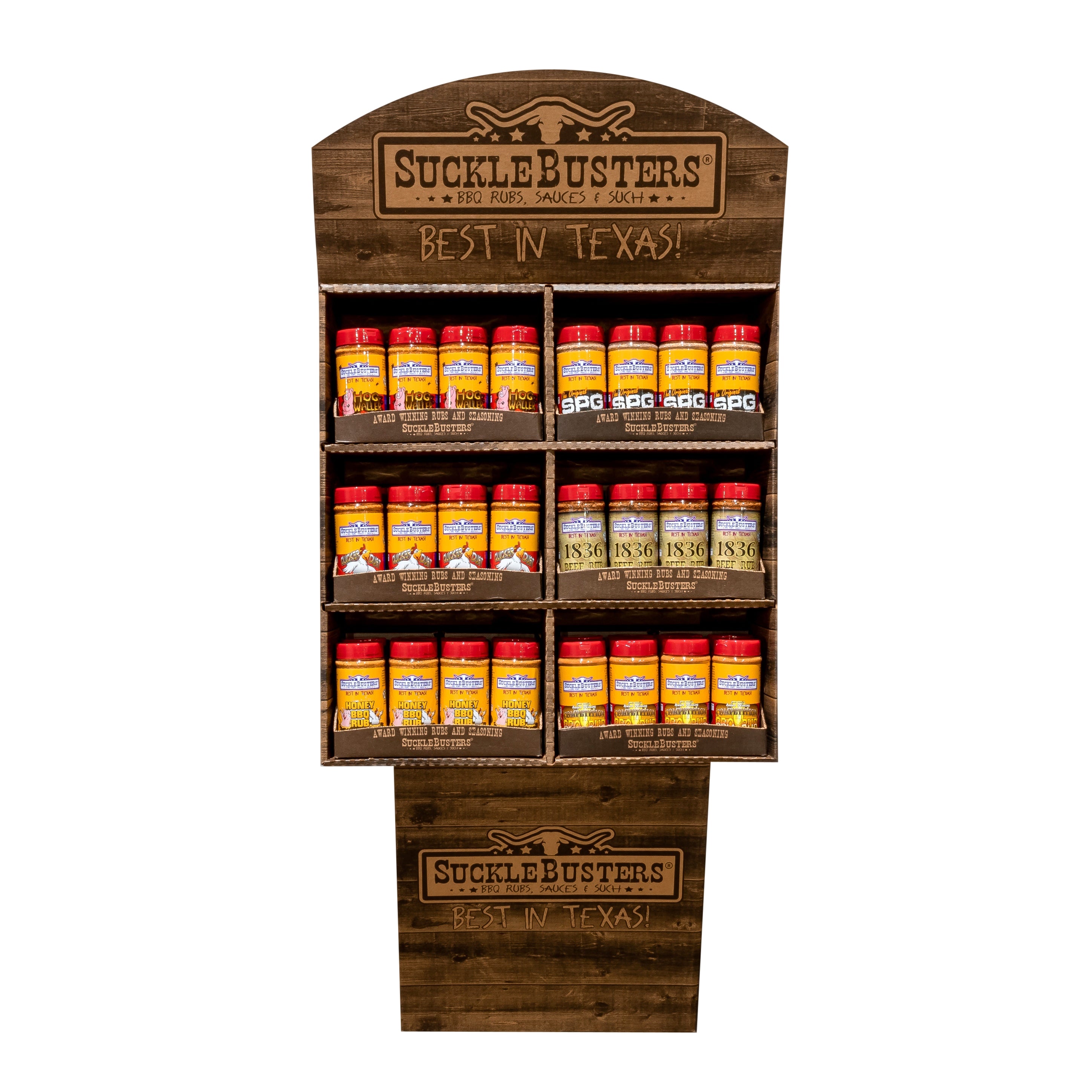 Corrugated 72 Count BBQ Rub Display
