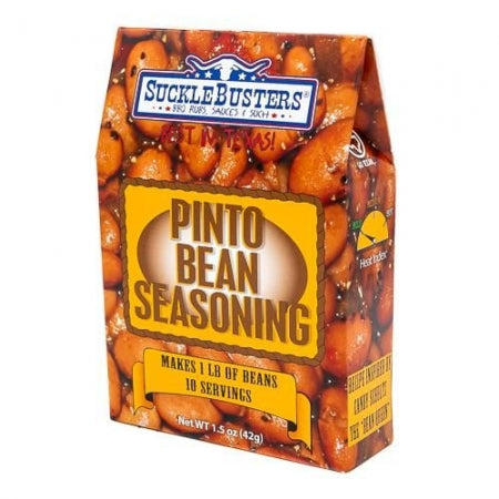 Pinto Bean Seasoning Kit box, makes 1 lb of beans